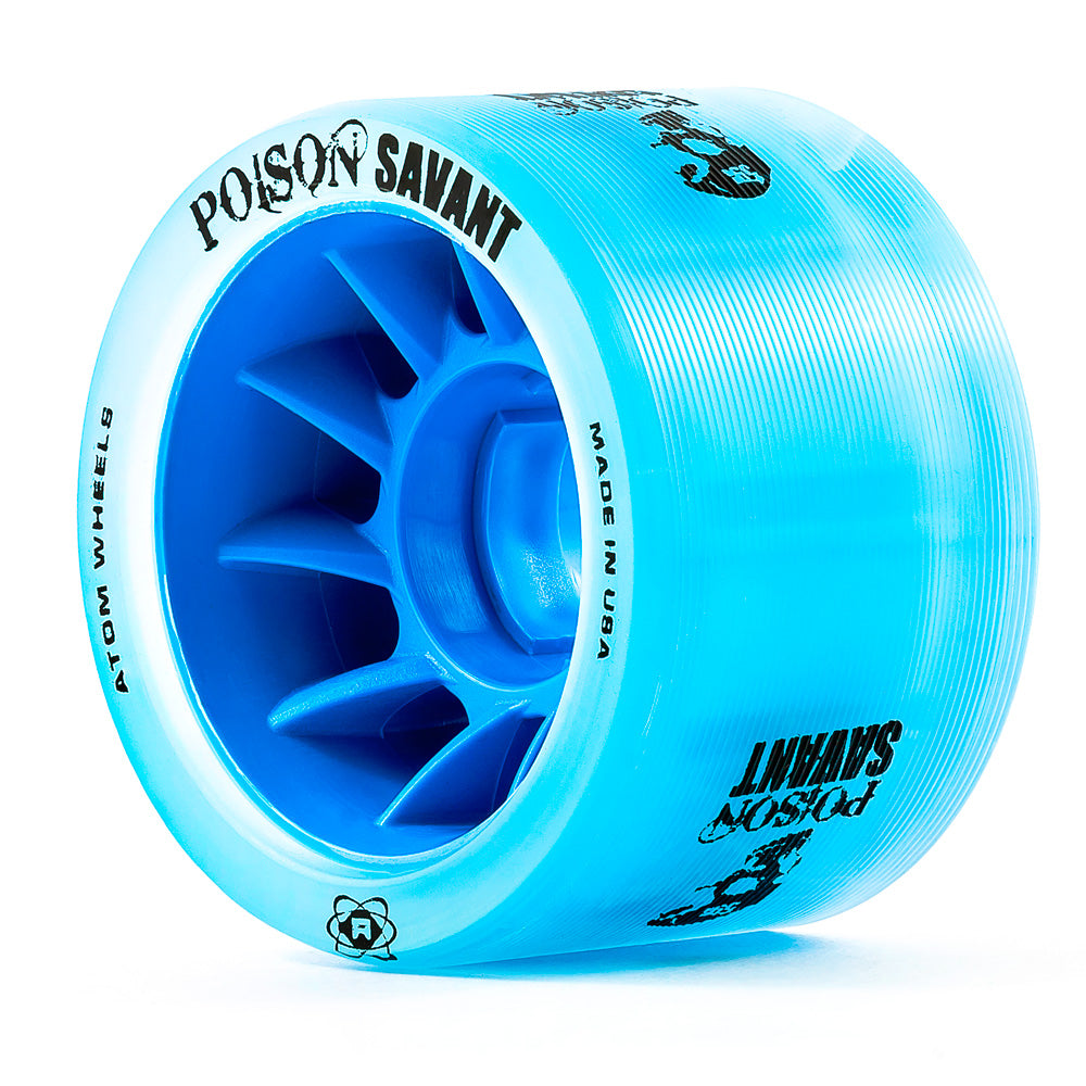 Atom Savant 59mm Poison Quad Wheels - 4 Pack for Skateboards, Longboards & Roller Skates | High-Performance Wheels for Smooth Riding & Tricks