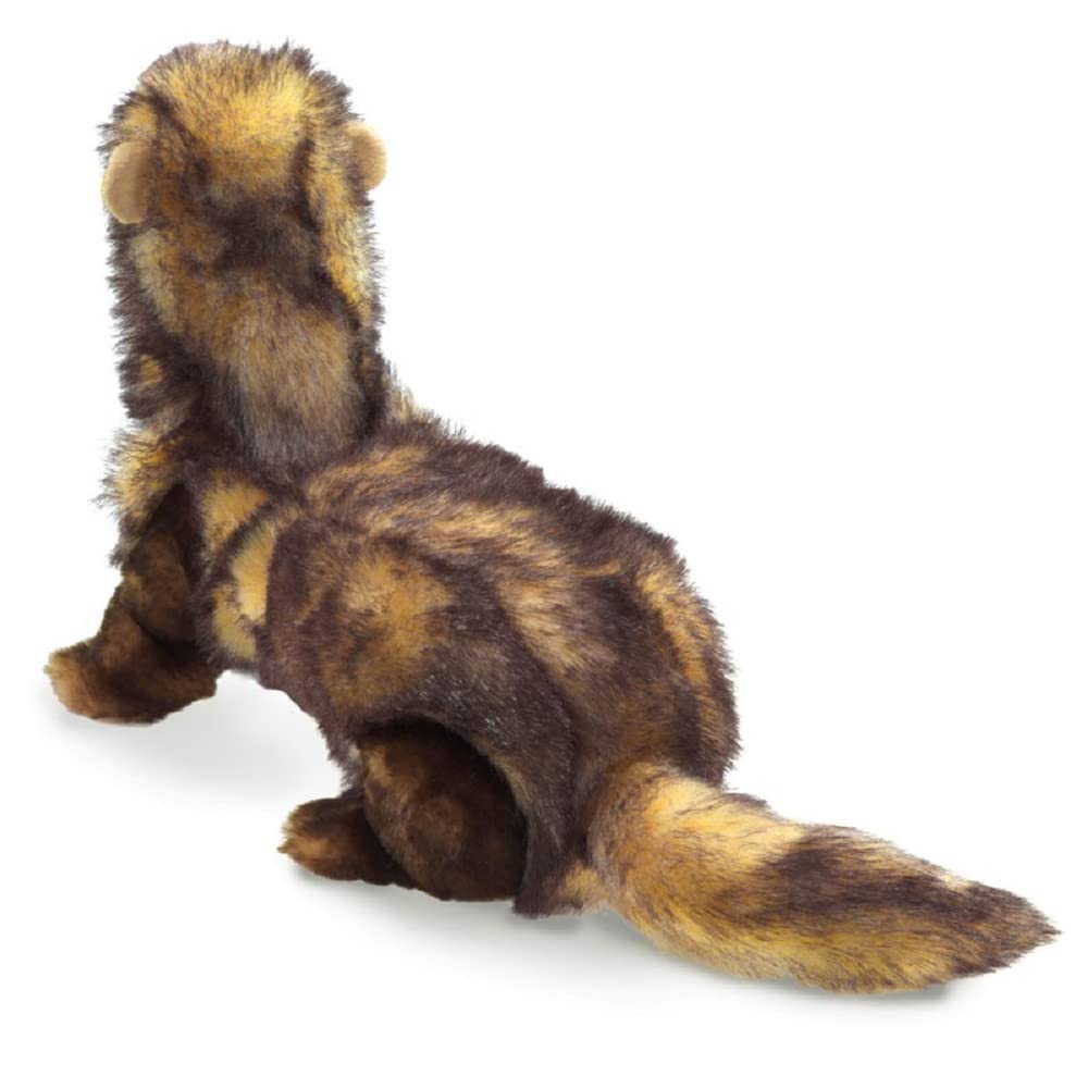 Folkmanis Ferret Hand Puppet - Realistic Stuffed Animal Toy for Kids & Adults - Perfect for Storytelling, Education, and Playtime Fun