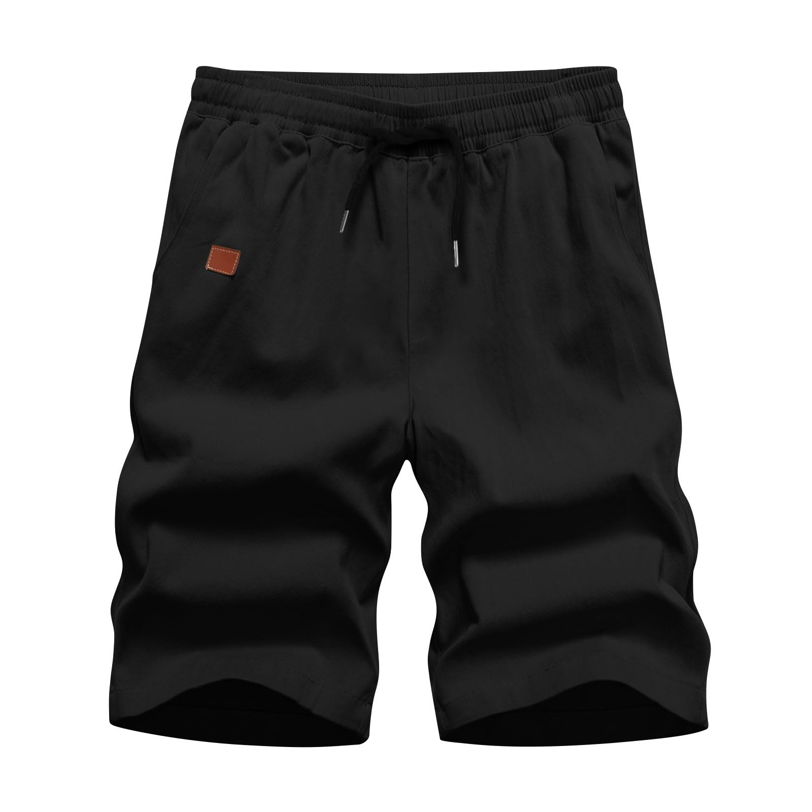 **Men's Athletic Shorts - Summer Casual Cargo Shorts with Elastic High Waist & Drawstring - Workout, Golf, Running, Gym - Comfortable Stretch Fabric with Pockets**    *(Perfect for Outdoor Activities, Sports, Travel & Everyday Wear)*