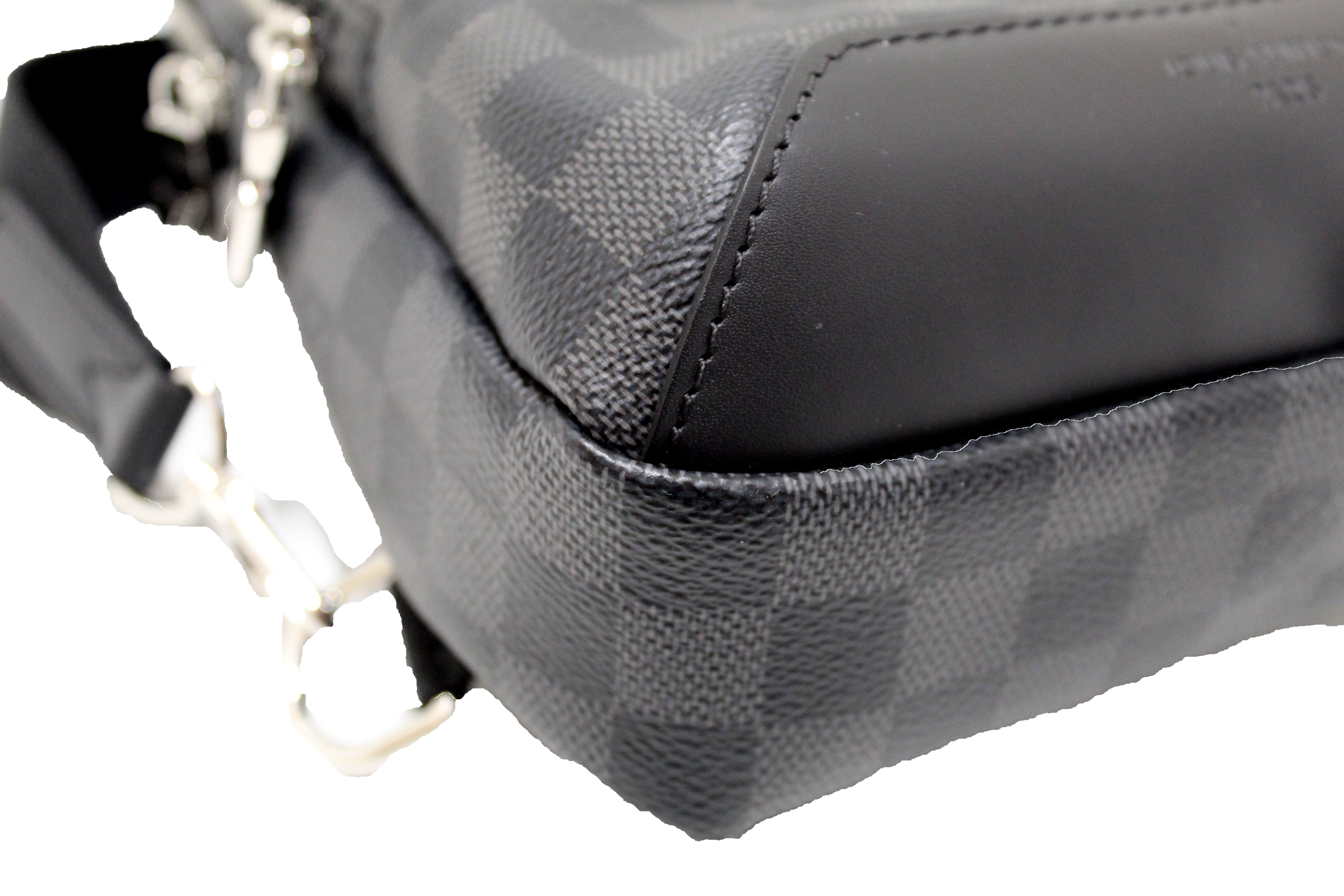 Authentic Louis Vuitton Damier Graphite Canvas Avenue Sling Bag for Men - Luxury Crossbody Messenger Bag for Travel, Work & Everyday Use