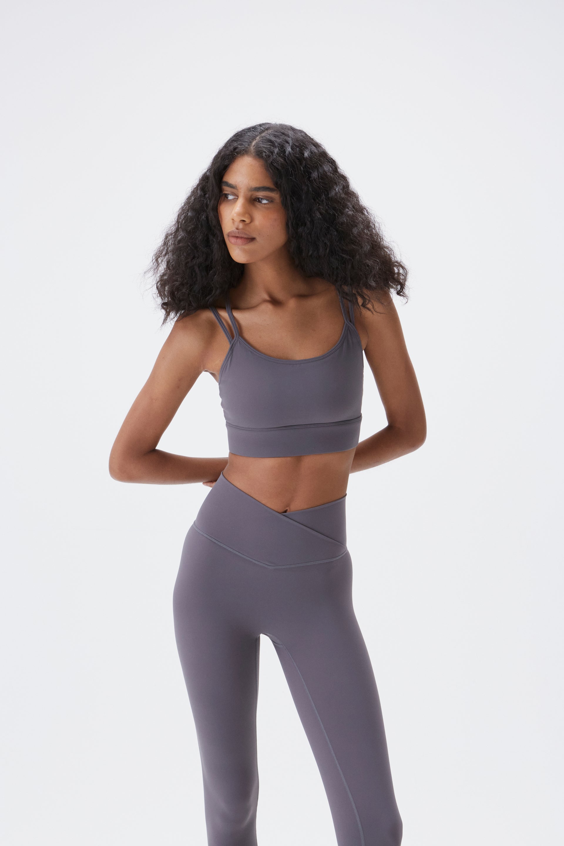 Ultimate Double Strap Bra - Dark Grey - Comfortable Support for Everyday Wear & Sports Activities
