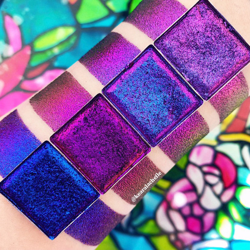 Gothic Jeweled Multichrome Eyeshadow Palette - Long Lasting Highly Pigmented Makeup for Dramatic Eye Looks - Perfect for Halloween, Cosplay and Night Out