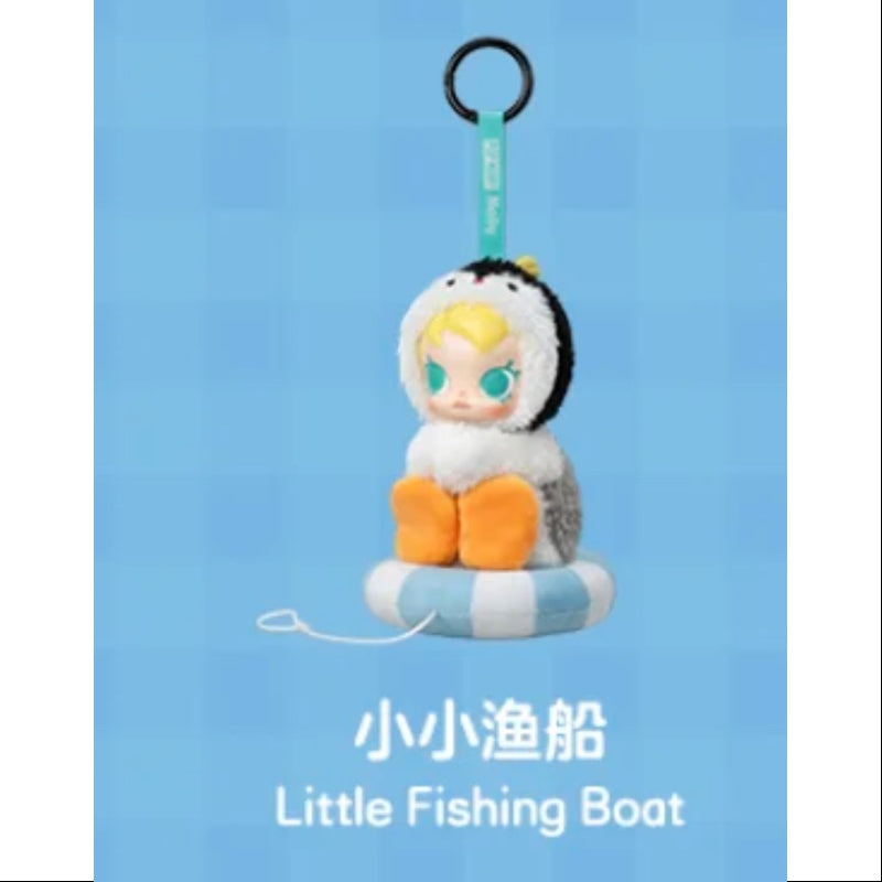 Baby MOLLY Pingu Happy Fishing Series Vinyl Plush Pendant - Cute Little Fishing Boat Toy for Kids | Perfect for Playtime, Nursery Decor & Gift Giving