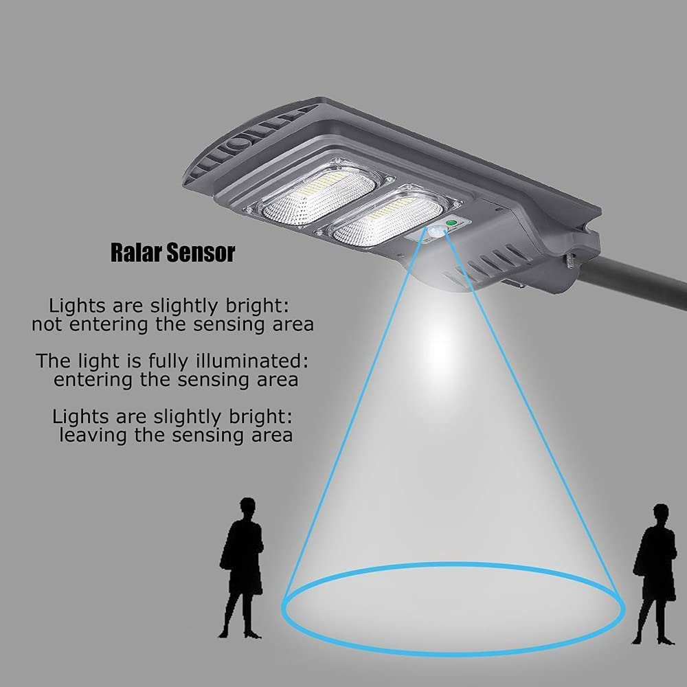 400W Solar Powered LED Outdoor Lights - Waterproof Motion Sensor Solar Wall Lamp for Garden, Yard, Street & Pathway Lighting | Weatherproof Solar Security Light for Home & Commercial Use