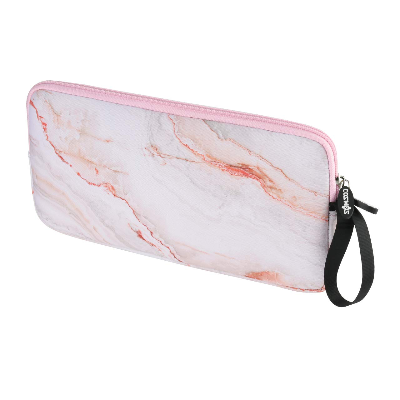 Premium Neoprene Keyboard Sleeve Case - Protective Pouch for Apple Magic Keyboard 1 & 2, Wireless Keyboards, Magic Mouse & Trackpad - Water-Resistant Pink Marble Design | Perfect for Office, Travel & Commuting