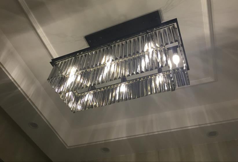 Anna Crystal Chandelier - Elegant Modern Ceiling Light Fixture for Dining Room, Living Room & Bedroom | Perfect for Home Decor & Wedding Venues