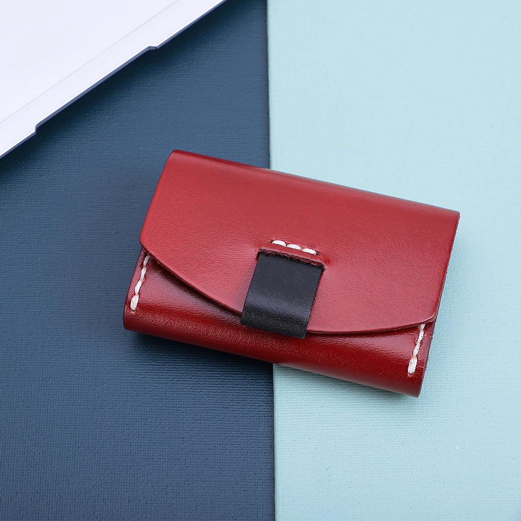 Hand Stitched Genuine Leather Trifold Wallet for Women - Slim RFID Blocking Credit Card Holder - Perfect for Everyday Use, Travel & Gifting