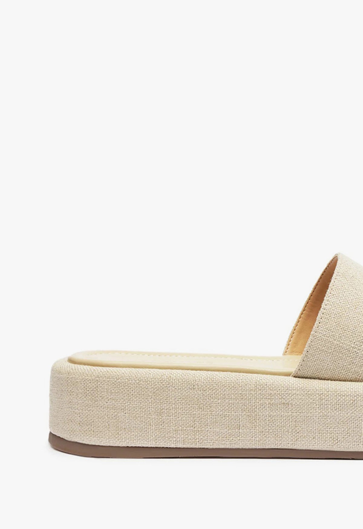 Yara Linen Flatform Sandals for Women - Comfortable Summer Beach Slides with Arch Support | Perfect for Vacation, Poolside, and Casual Outings