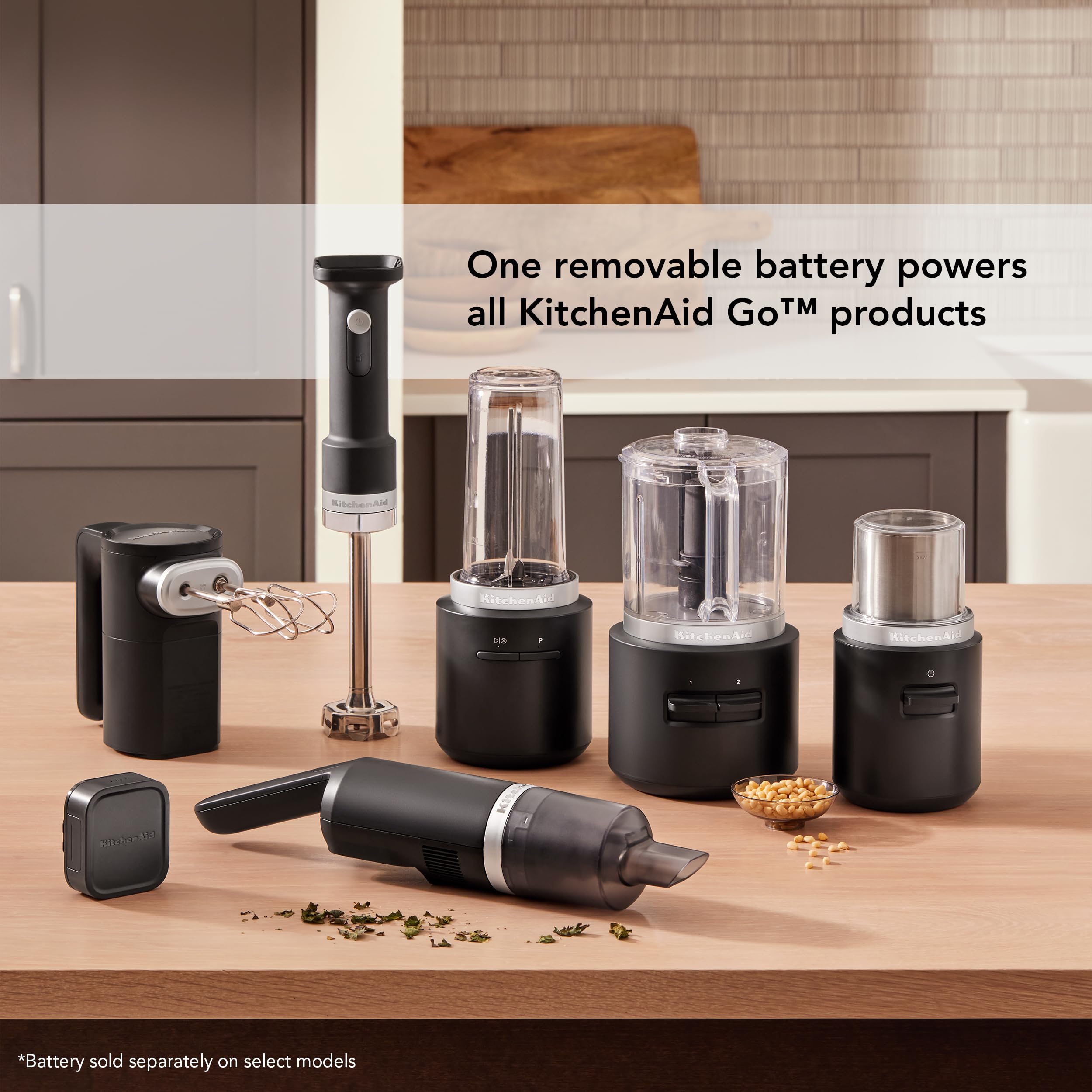 KitchenAid Go™ Cordless Personal Blender with Rechargeable Battery - KSBR256 | Portable Smoothie Maker for Home, Office & Travel | Perfect for Protein Shakes, Juices & Healthy Drinks