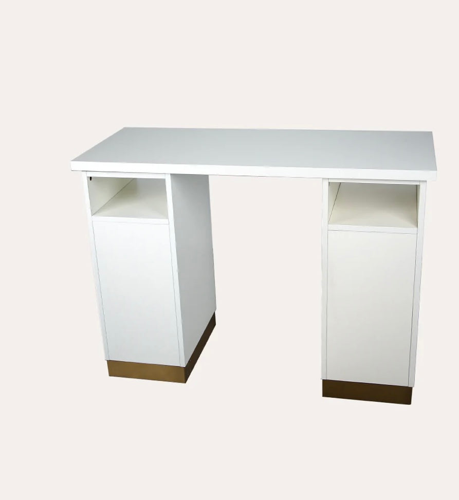 Professional Caroline Manicure Table for Nail Salon & Home Spa - Portable Nail Technician Desk with Storage & Adjustable Height - Perfect for Manicures, Pedicures & Nail Art