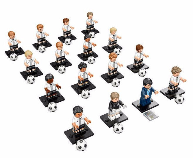 Official LEGO DFB German Football Team Minifigure Display Frame - Collectible Soccer Player Showcase for Home, Office & Fan Room Decor