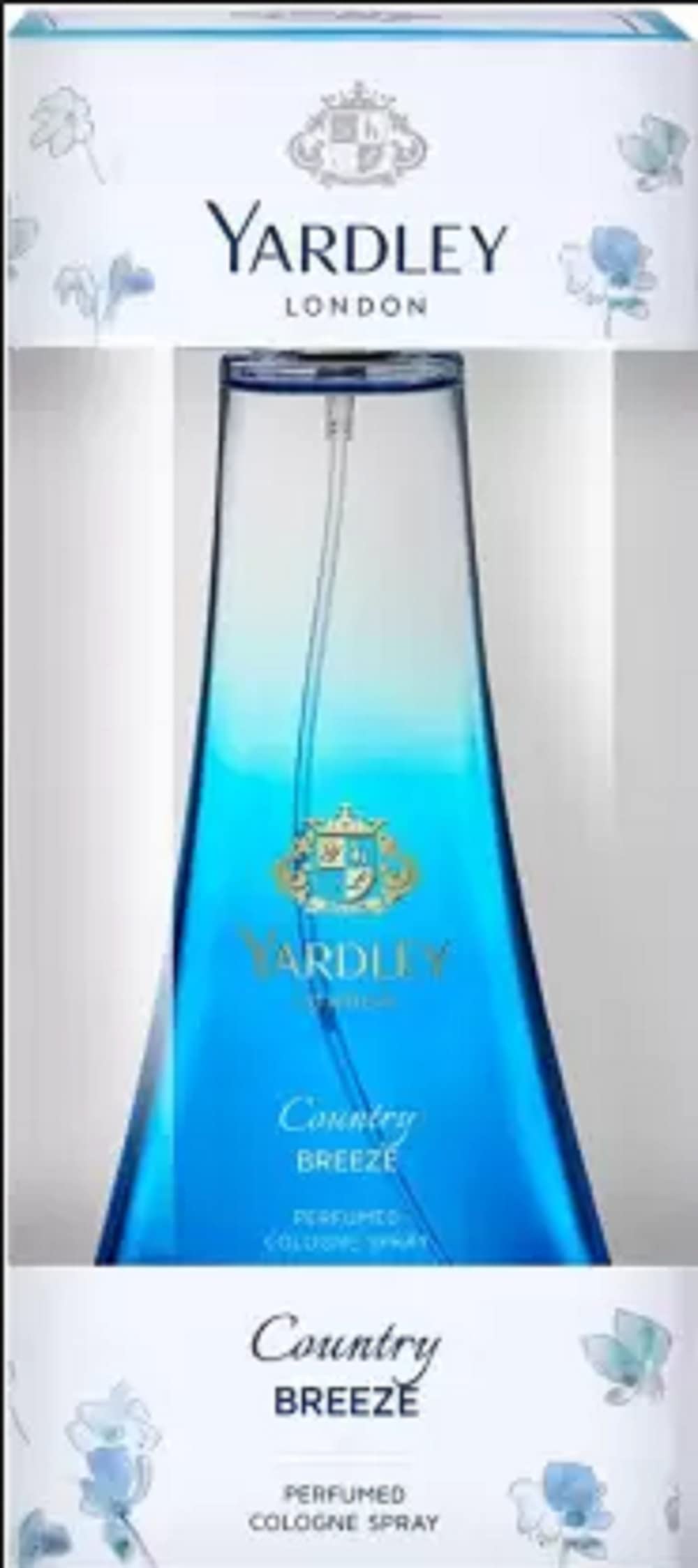 Yardley London Country Breeze Perfumed Spray Eau de Cologne for Women - 100ml Floral Fresh Fragrance | Perfect for Daily Wear, Office & Special Occasions