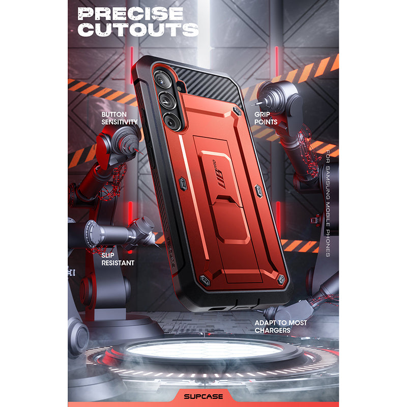 Samsung Galaxy S23 FE Unicorn Beetle PRO Heavy Duty Rugged Case - Shockproof, Drop Protection, Open Box (Metallic Red) - Perfect for Outdoor, Work & Extreme Sports