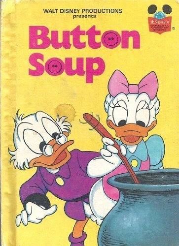 Disney's Button Soup Hardcover Book - Classic Children's Story from Wonderful World of Reading Series (1975) | Perfect for Bedtime Reading & Disney Collectors