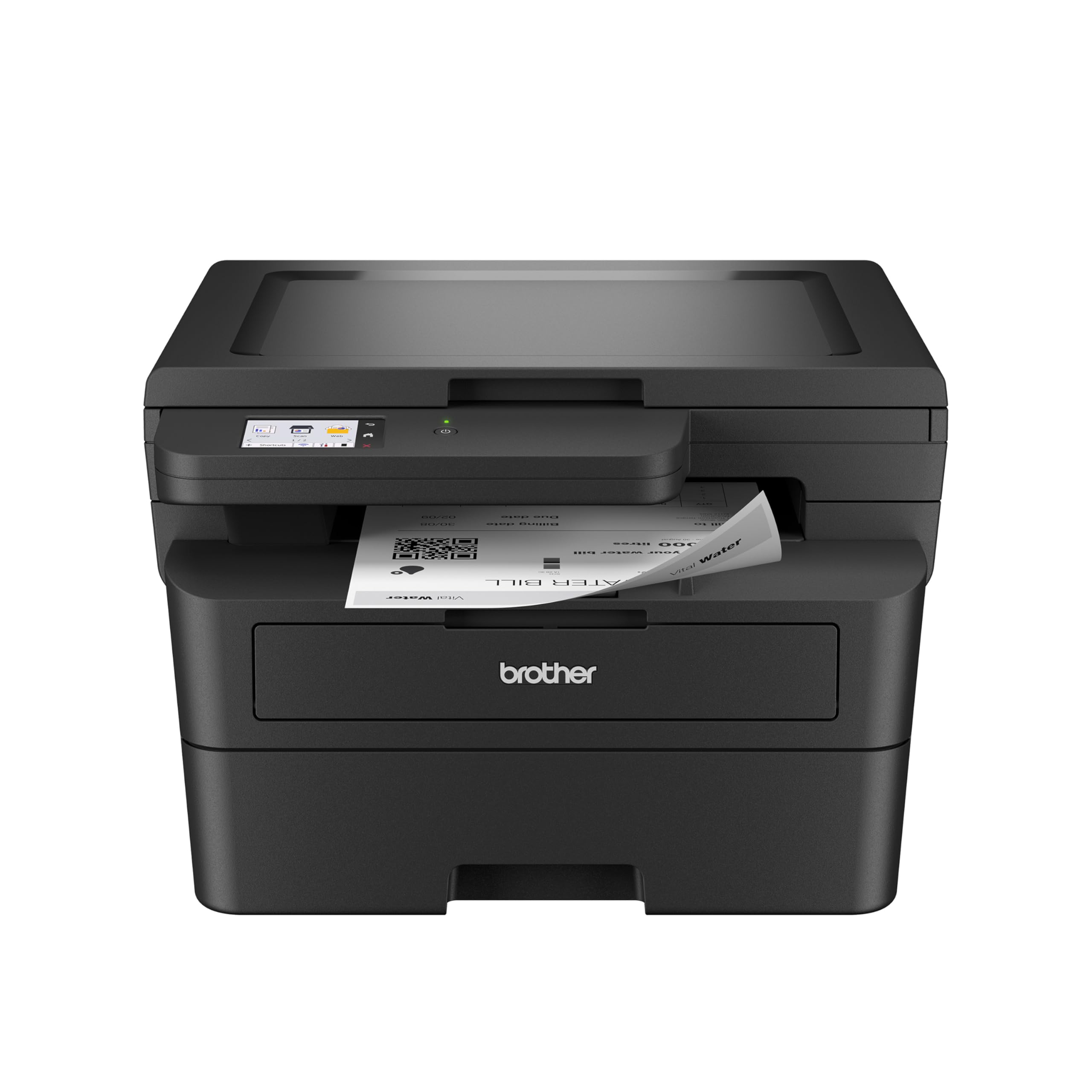 Brother HL-L2480DW Wireless Monochrome Laser Printer with Copy, Scan, Duplex Printing | Compact & Mobile for Home Office | Black & White Output | Includes Free Refresh Subscription Trial (Renewed Premium) | Perfect for Small Business & Remote Work