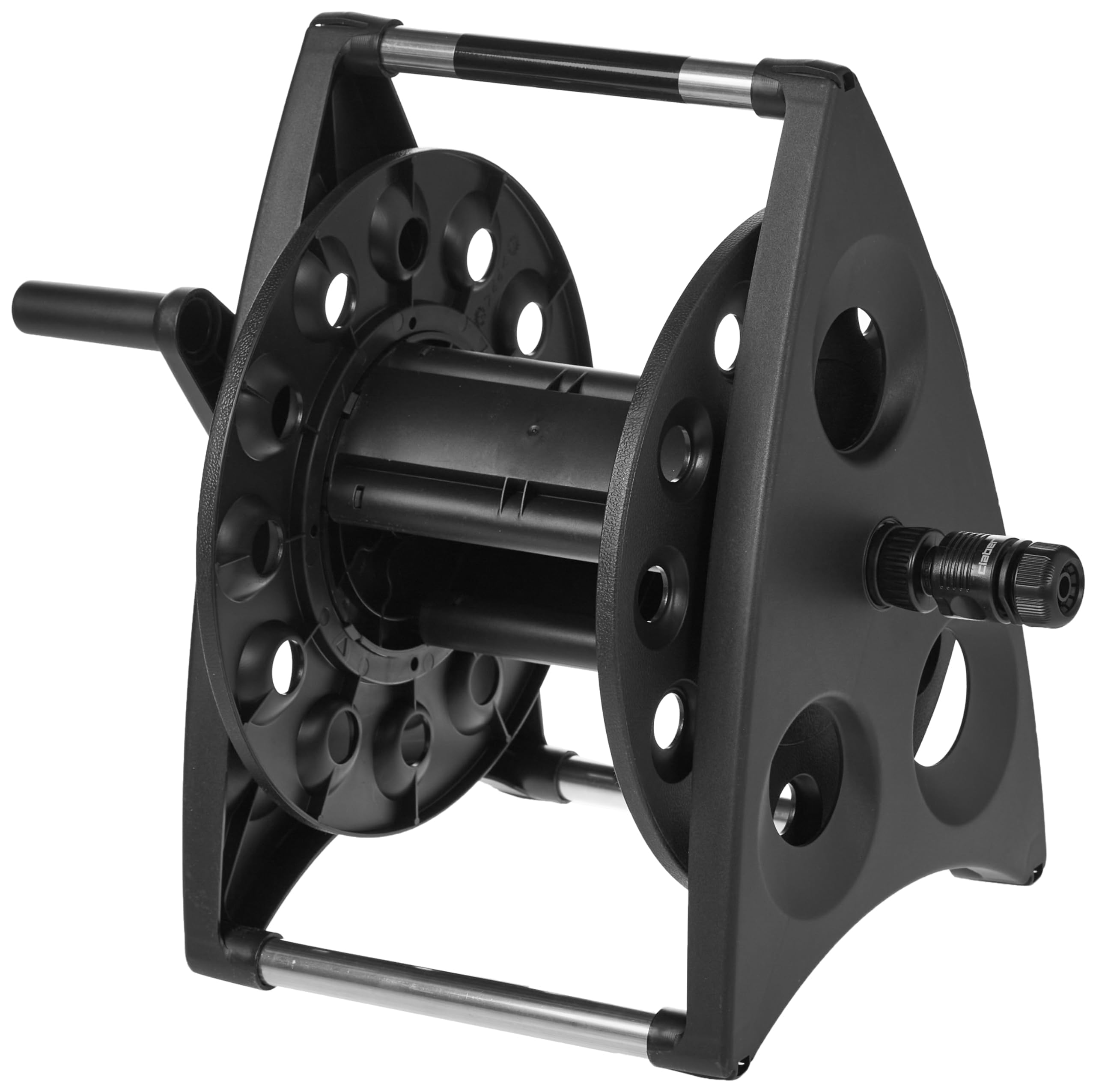 Claber Kiros Slim Polypropylene (PP) Garden Hose Reel - Compact & Durable Water Hose Storage for Outdoor, Lawn, and Garden Use