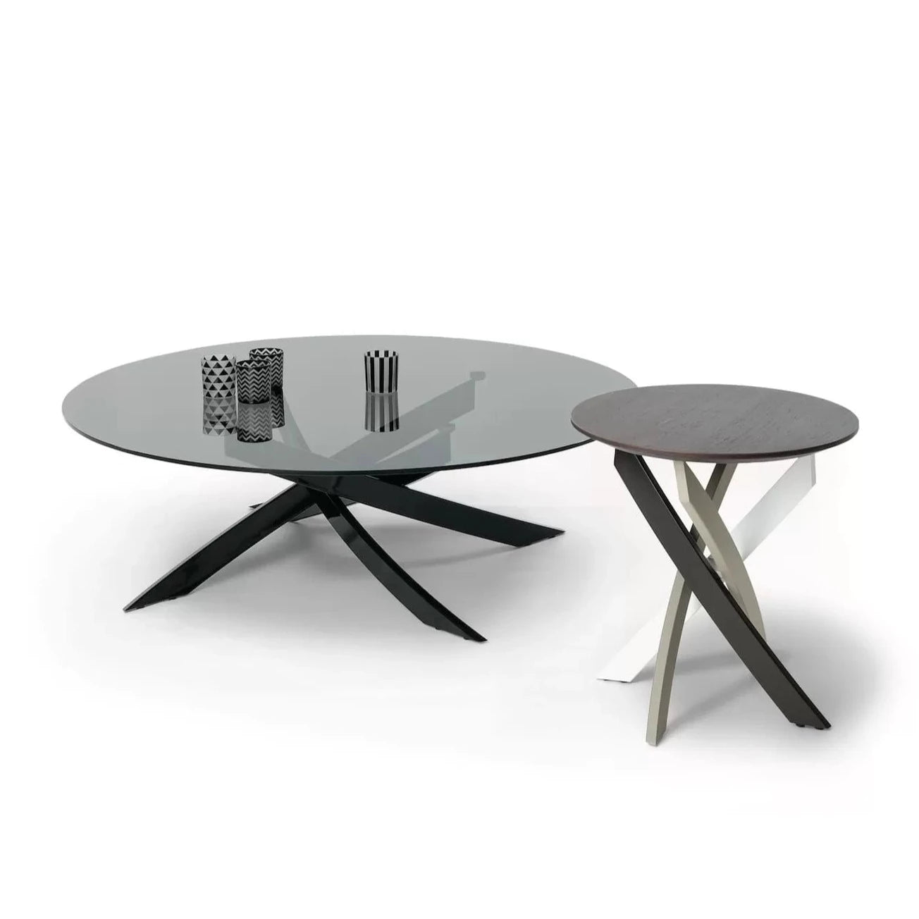 Modern Round Coffee Table - 36 Inch Wooden Living Room Center Table with Storage Shelf | Stylish & Functional for Small Spaces, Apartments, and Home Decor