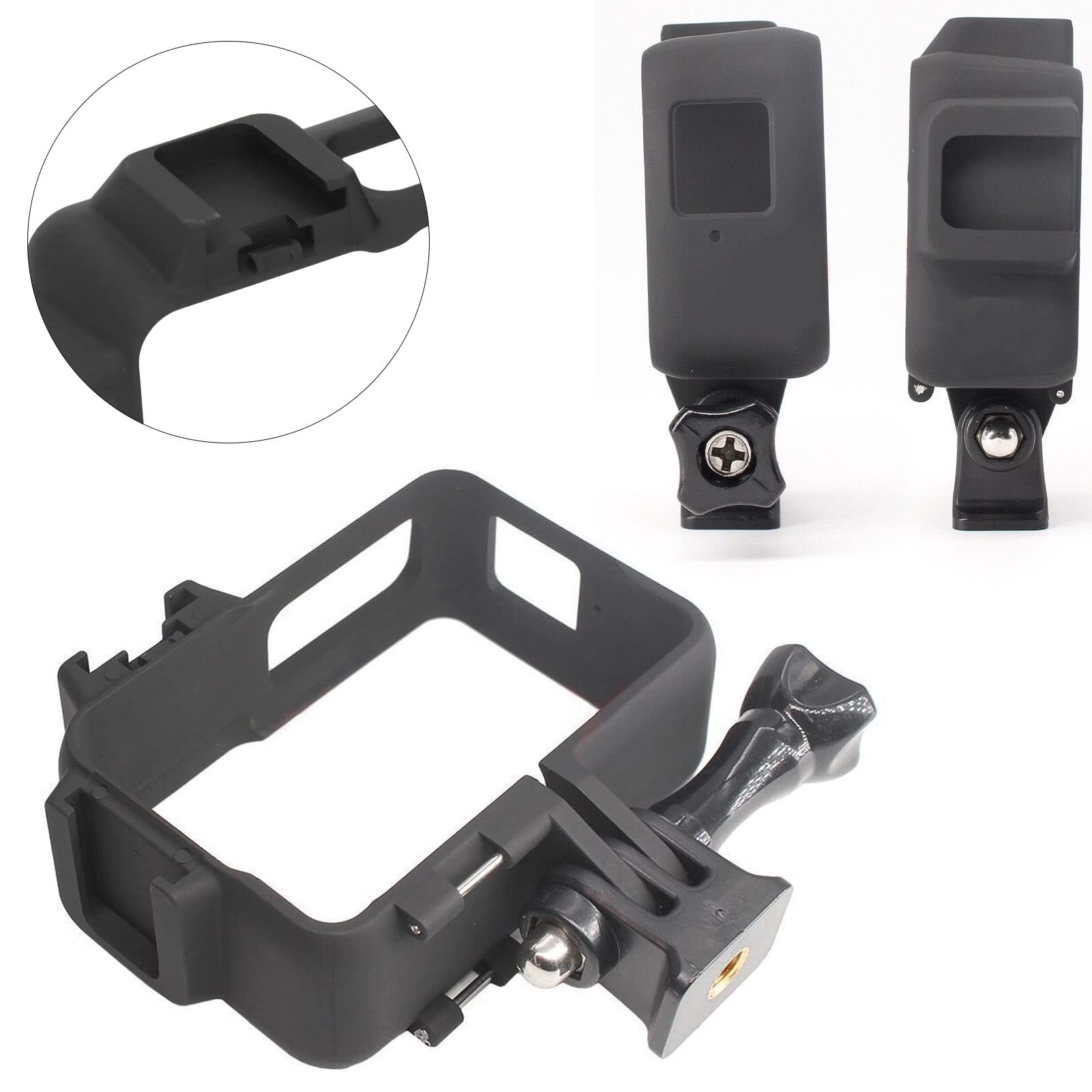 Shockproof Black Camera IV Housing for One RS Action Camera - Durable Shell Cover & Mount Case for Outdoor Adventures, Sports & Travel