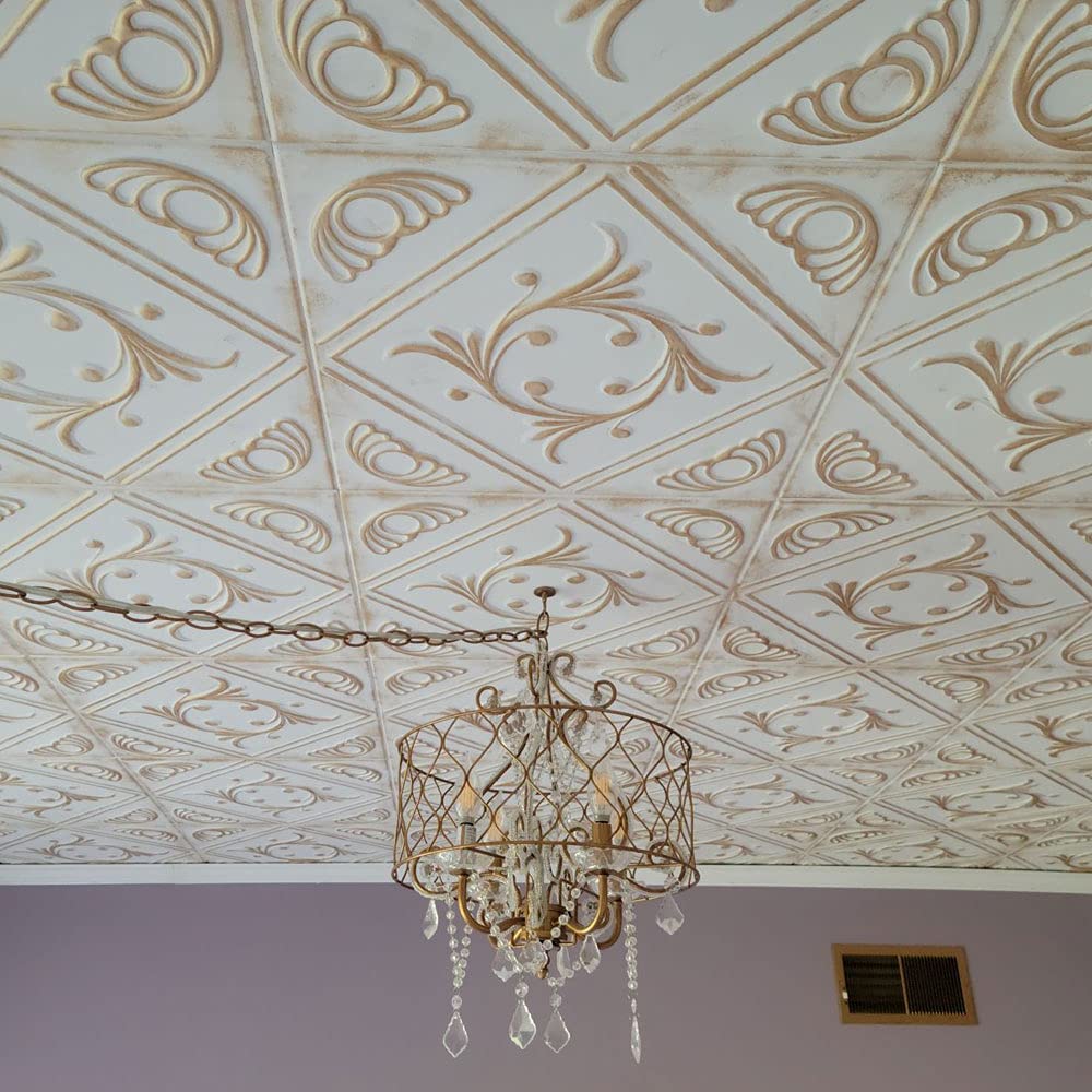 Premium Diamond Wreath Foam Ceiling Tiles - 12