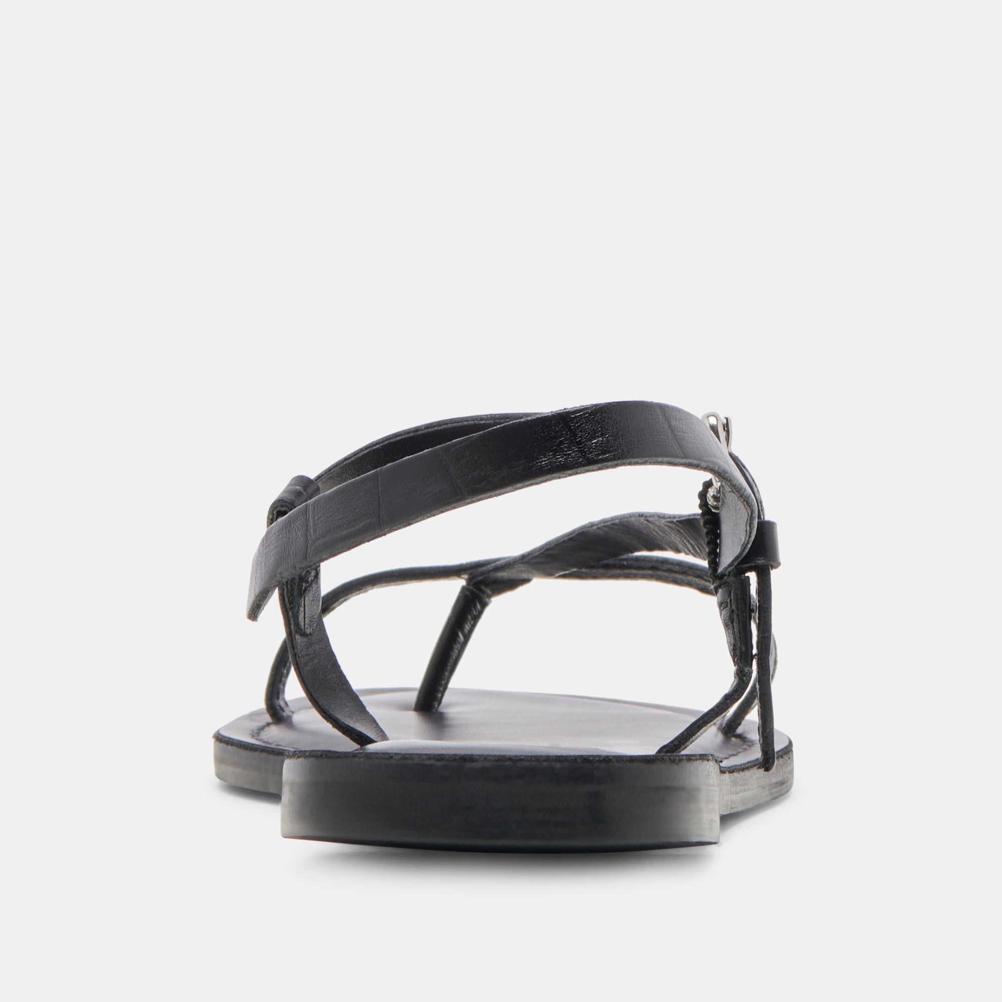 WANDRE Noir Embossed Leather Sandals for Women - Comfortable & Stylish Summer Footwear for Beach, Travel & Casual Outings