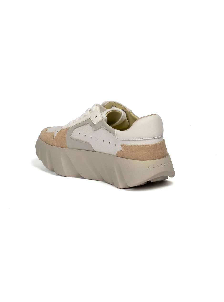 4CCCCEES Women's Tura Ori Sneakers - Bone White | Comfortable Casual Walking Shoes for Women | Perfect for Work, Travel & Everyday Wear