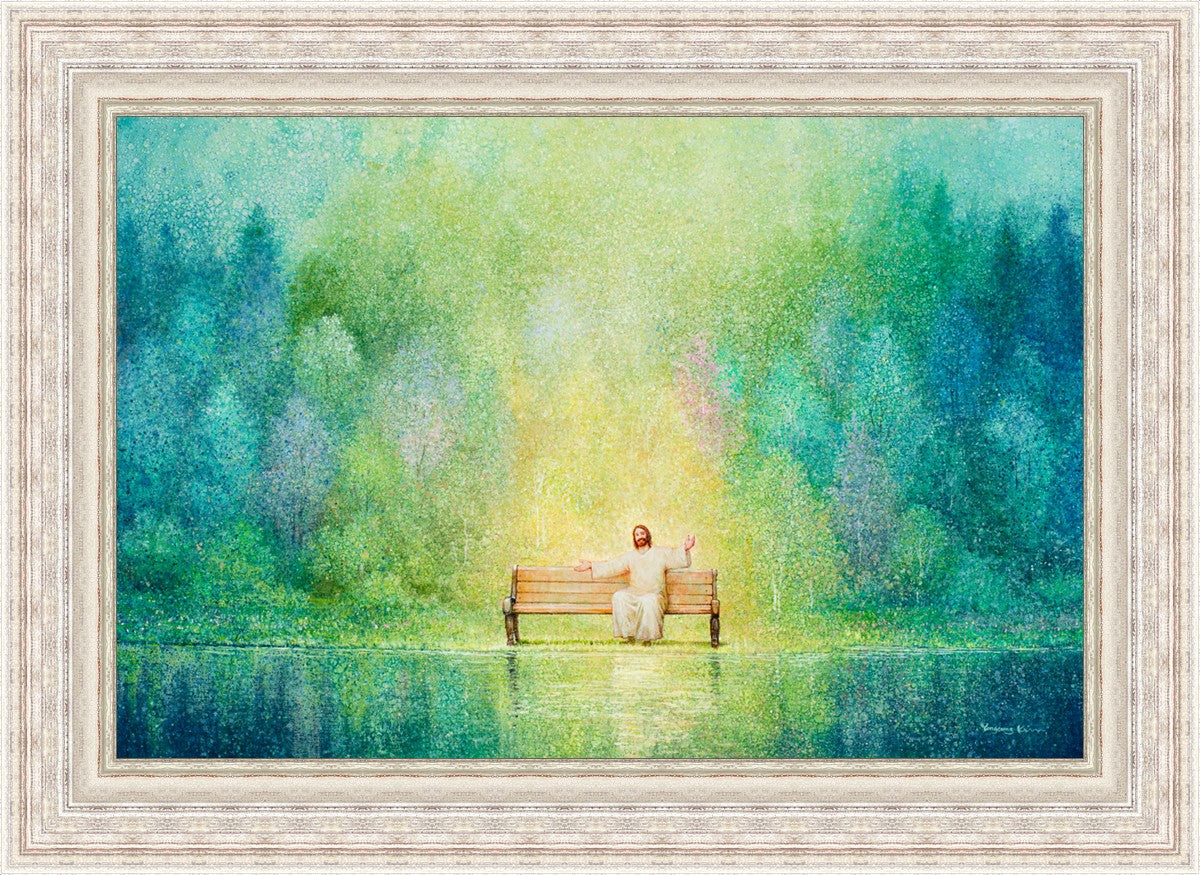 Come Unto Me and I Will Give You Rest - Inspirational Christian Wall Art for Home Decor & Church - Perfect for Bedroom, Living Room & Office