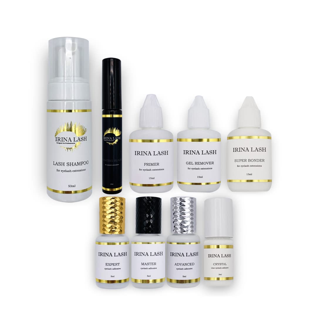 Irina Lash Eyelash Extension Remover Gel - Fast Acting Cil to Cil Method - 15ml Transparent Formula - Sanitary Certified - Perfect for Salon & Home Lash Removal