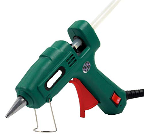 IGADG Mini Hot Glue Gun Kit - 20W Fast Heating Craft Glue Gun with 5 Glue Sticks, ON/OFF Switch & Safety Stand - Perfect for DIY Arts, Crafts, Home Repairs & Office Projects