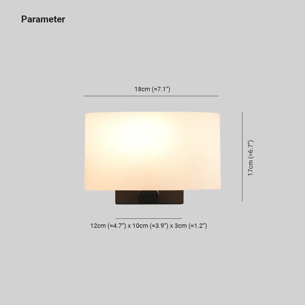 Frosted Glass LED Wall Lights - Modern Dimmable Sconces for Bedroom, Living Room & Hallway Lighting