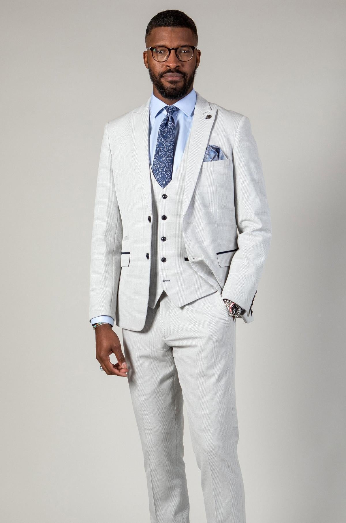 Premium BROMLEY Stone Suit for Men - Classic Business & Formal Attire - Perfect for Office, Weddings & Special Occasions