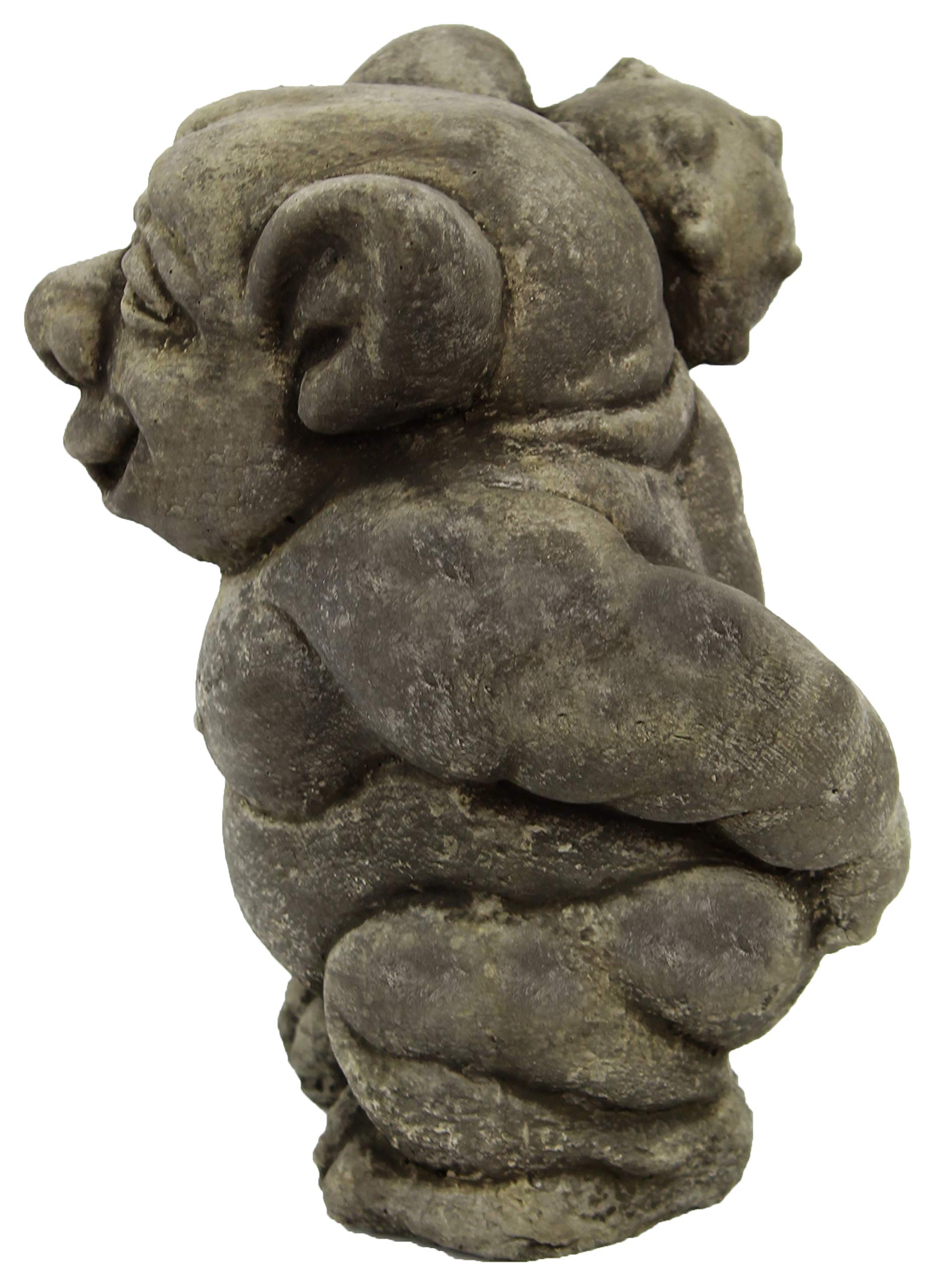 Ogre Troll Garden Statue - Heavy Duty Concrete Outdoor Sculpture for Lawn, Yard, and Garden Decor - Perfect for Fantasy Themed Landscaping