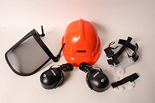 forforEchooo 6-Point Safety Harness Chainsaw Helmet with Ear Muffs & Visor - Protective Gear for Tree Cutting, Logging, and Woodworking