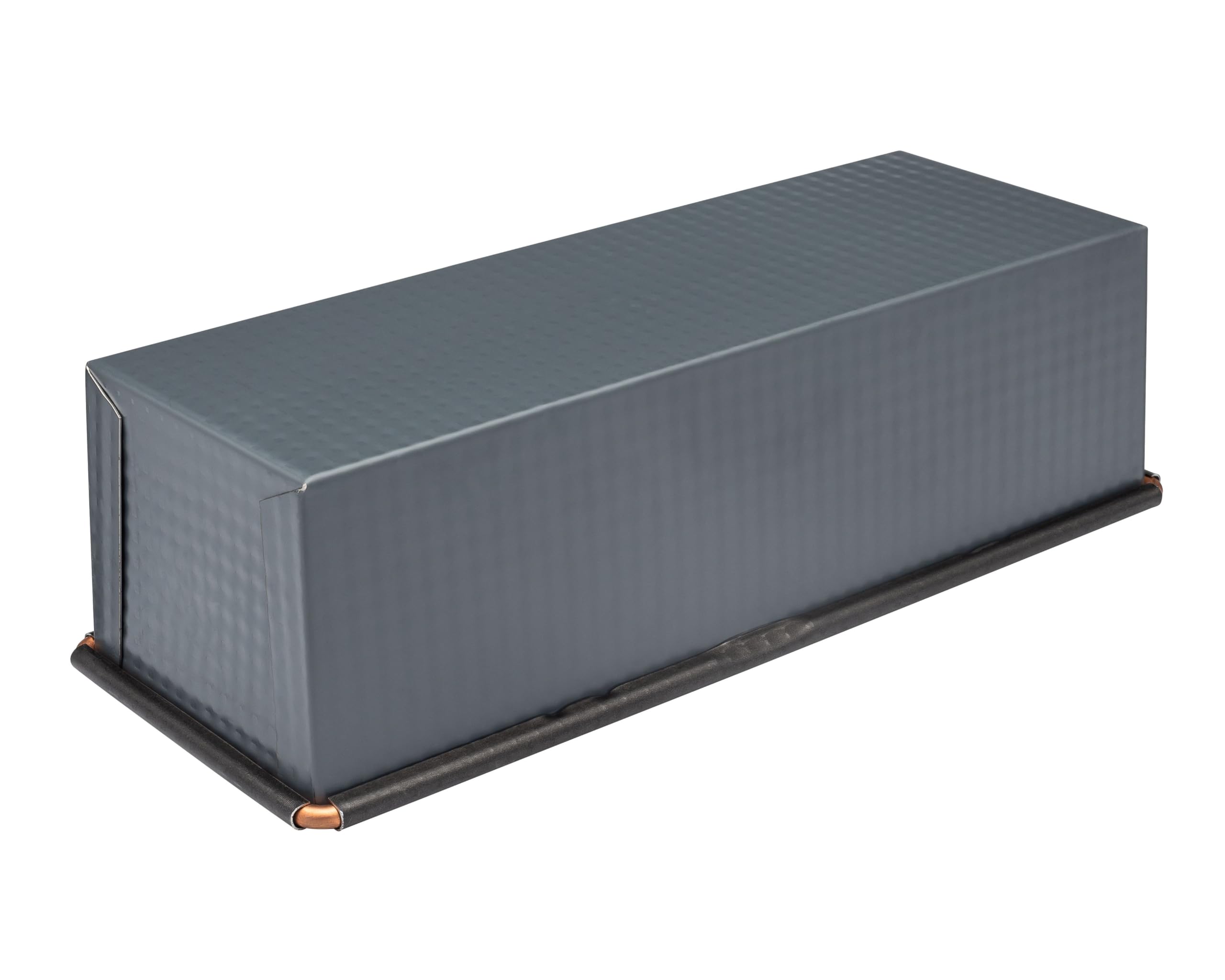 Matfer Bourgeat Exopan Nonstick Steel Bread Loaf Pan with Lid - 9 3/4