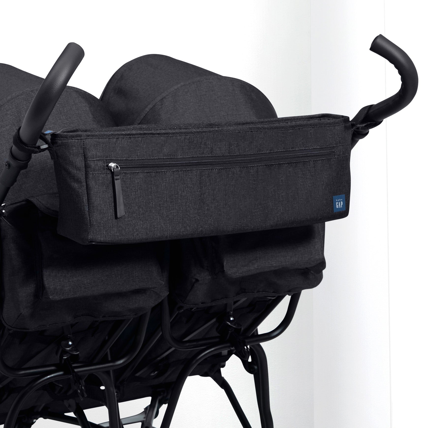 BabyGap Classic Parent Organizer for Double Stroller - Convenient Storage for Diapers, Bottles & Essentials - Perfect for Shopping, Travel & Family Outings