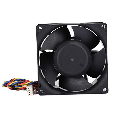 High Performance 4Pin PWM Computer Case Cooling Fan - Dual Ball Bearing CPU Cooler, 4900RPM 12V 0.87A for PC Gaming & Workstation Builds - Perfect for Overclocking and High-Temperature Environments