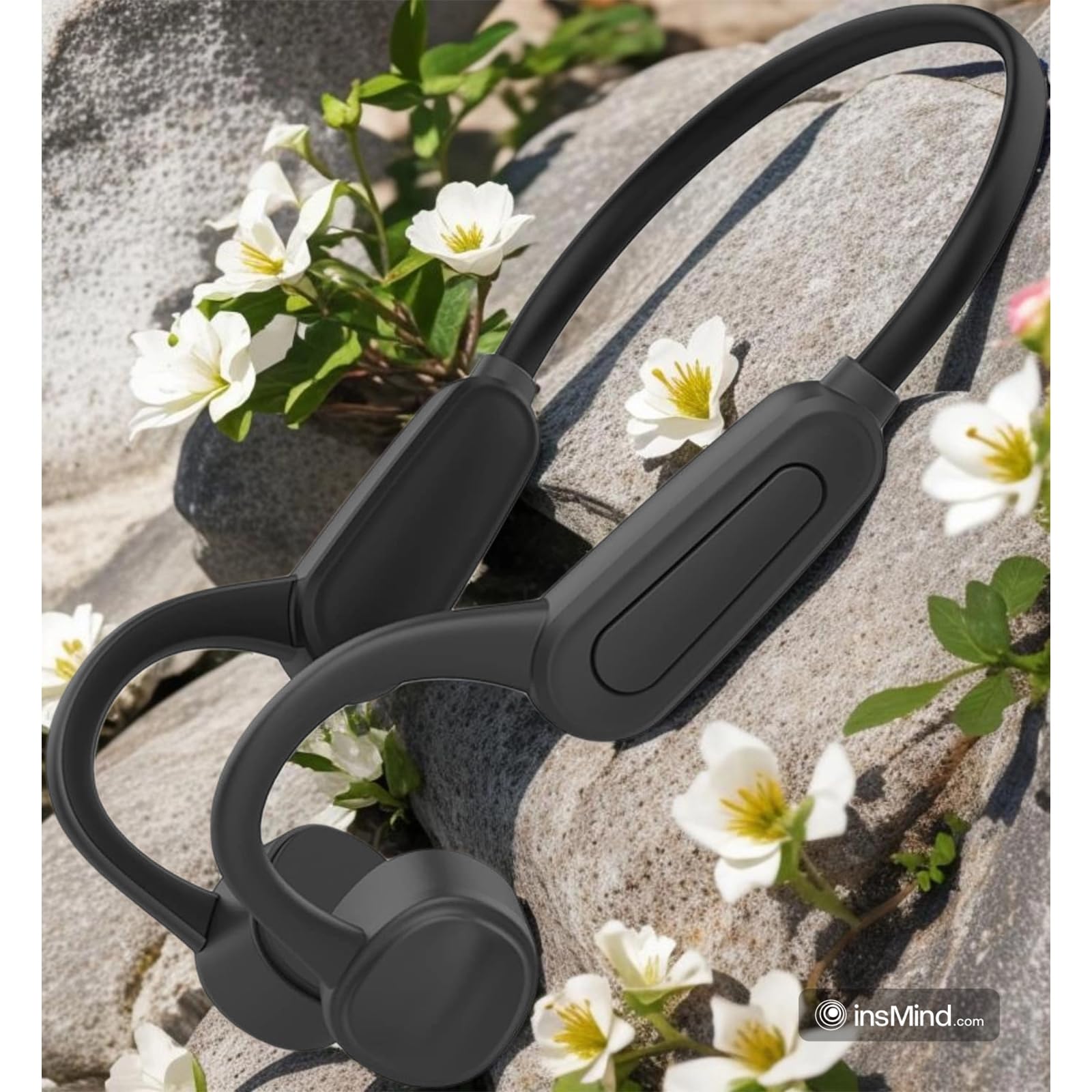 Wireless Bluetooth Bone Conduction Headphones - Open Ear Neckband Headset with IPX5 Waterproof for Running, Cycling, Gym Workouts - Perfect for Outdoor Sports & Active Lifestyle