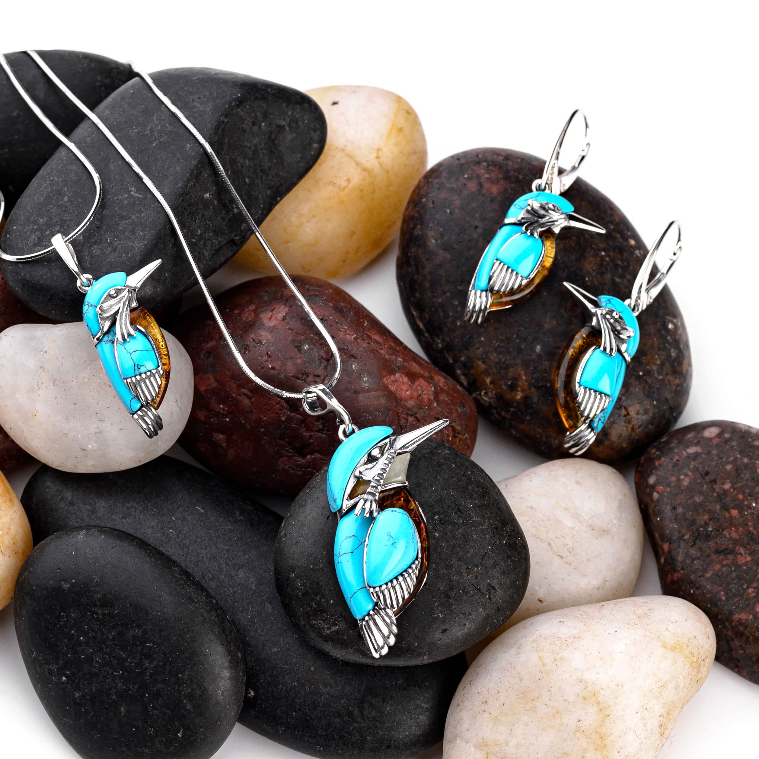 HENRYKA Kingfisher Bird Jewelry - Sterling Silver Pendant Necklace | Elegant Statement Piece for Women | Perfect Gift for Birthdays, Anniversaries & Special Occasions