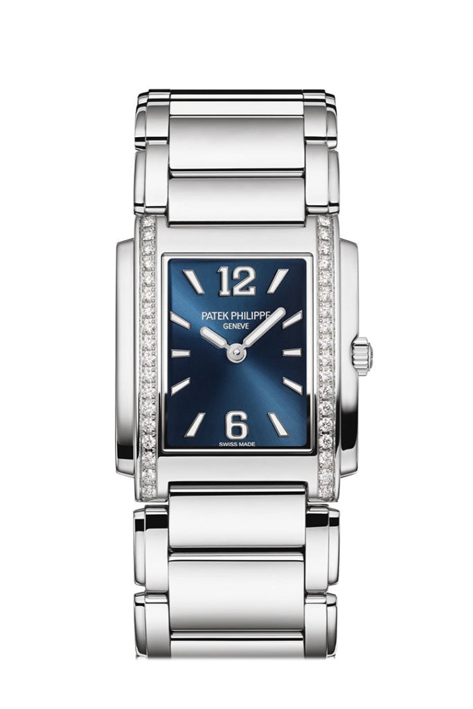 Patek Philippe Twenty~4 4910/1200A 30mm Ladies Watch with Blue Dial - Luxury Women's Timepiece for Business, Evening Events & Special Occasions