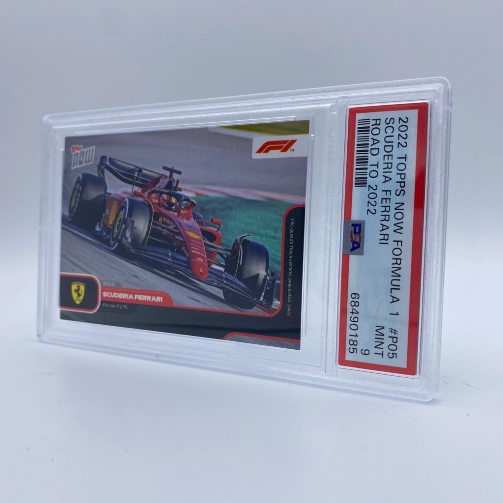 PSA 9 Graded Scuderia Ferrari #P05 Racing Card - 2022 Season Debut Limited Edition Collectible | Perfect for Sports Memorabilia Fans & Formula 1 Enthusiasts