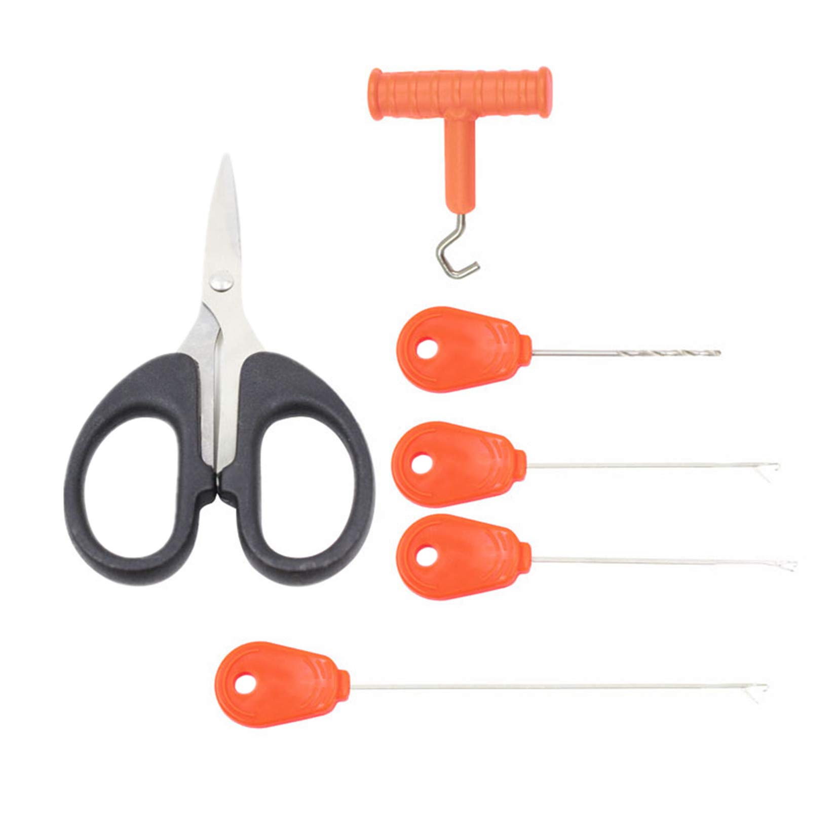 **YODOOLTLY 6-Piece Carp Fishing Baiting Rig Kit – Knot Puller, Hook Needle, Driller, Braid Line Scissors & Bait Maker Tools for Carp & Lure Fishing – Perfect for Freshwater & Lake Angling**