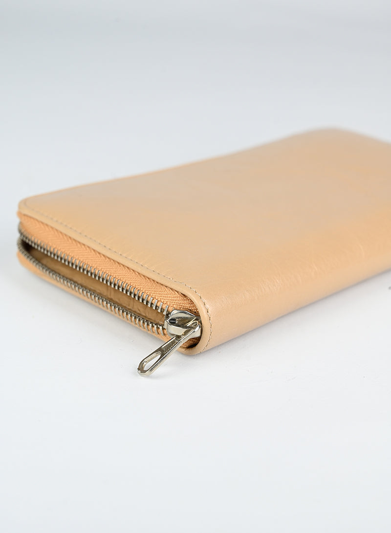 Balenciaga Beige Leather Wallet for Men & Women | Luxury Designer Bifold Wallet | Perfect for Everyday Use, Travel & Gifting