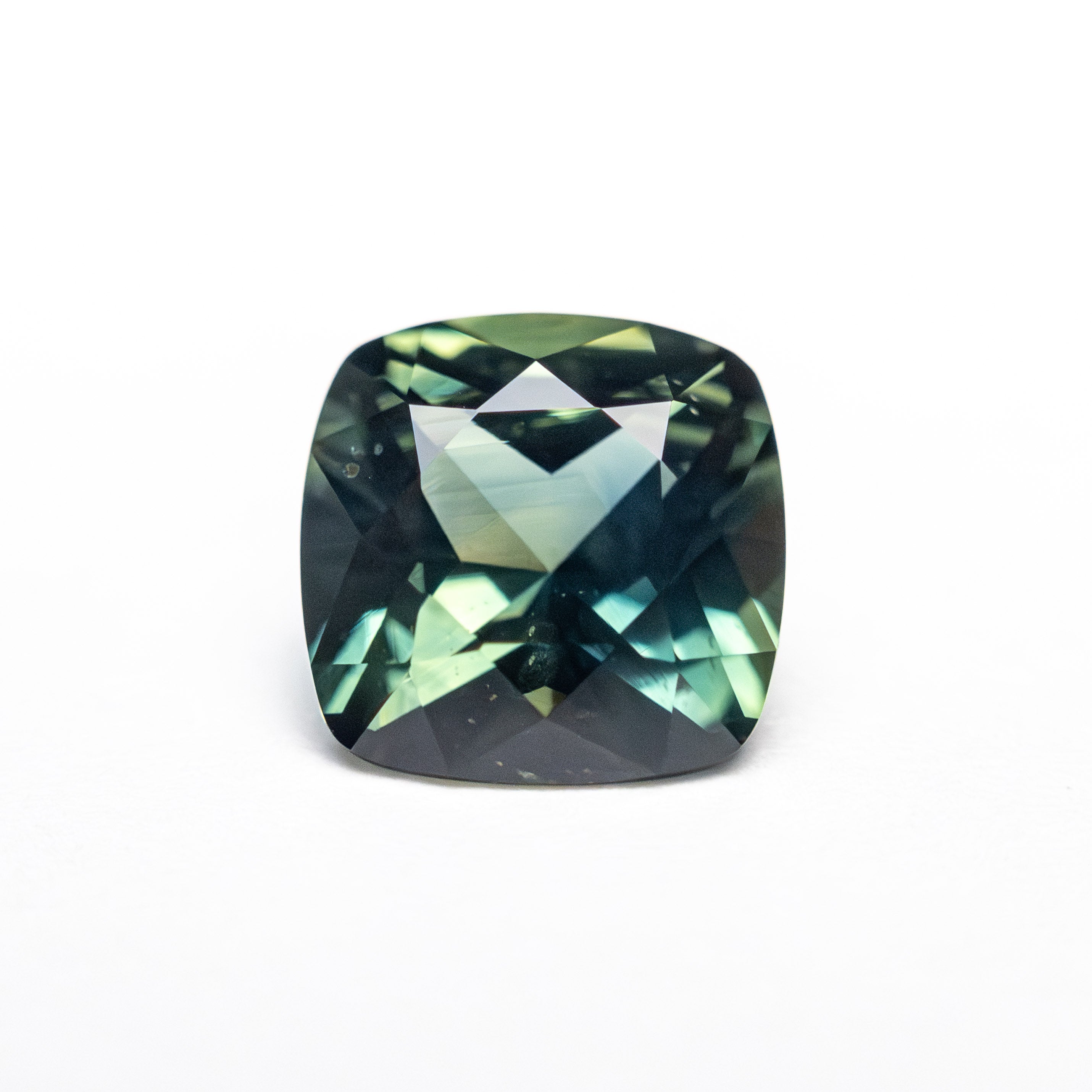 1.78ct Cushion Cut Blue Sapphire Gemstone (6.96x6.98x4.43mm) - Natural Brilliant Engagement Ring Stone for Jewelry Making & Fine Collections