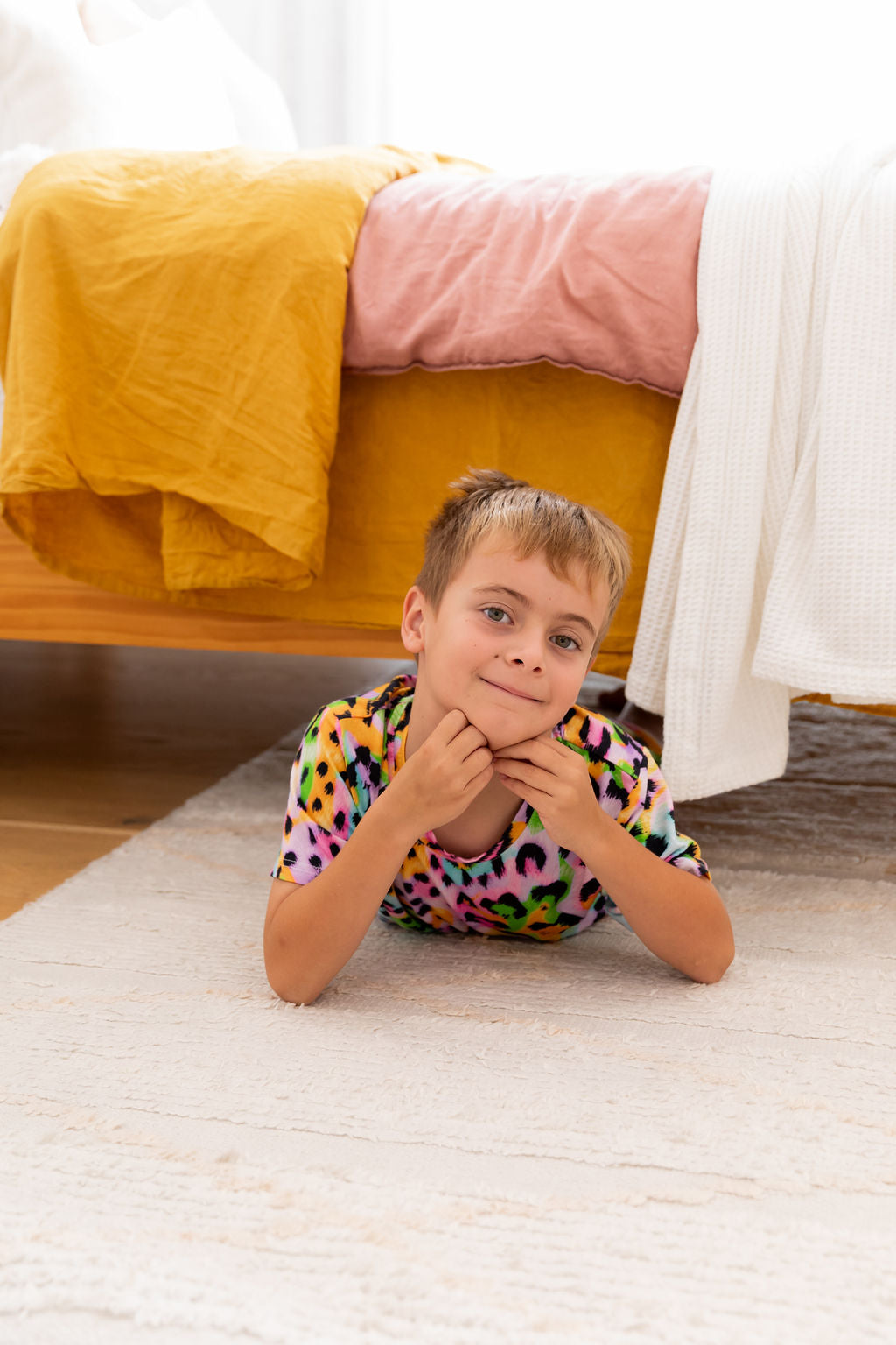 Wild Dreams Kids Pajama Set - Soft Cotton Top & Shorts for Boys & Girls | Perfect for Bedtime, Lounging & Sleepovers