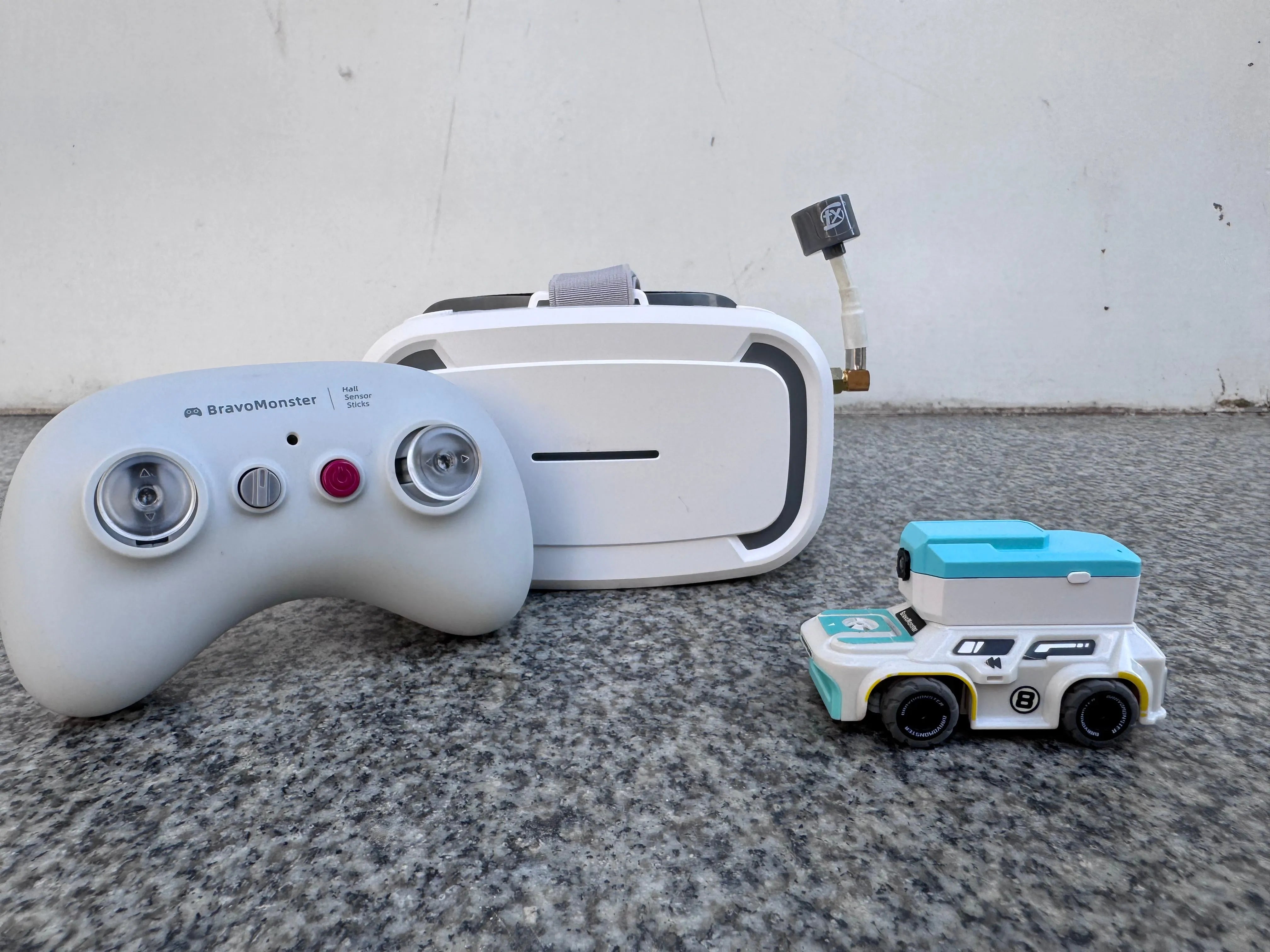 BravoMonster 1:72 Scale Micro Drift RC Car - 2.4GHz Full Proportional Remote Control Ready-to-Race with FPV Camera - Perfect for Indoor Racing, Backyard Drifting & FPV First-Person View Fun