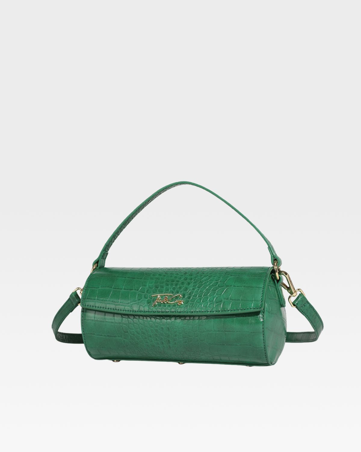 Emerald Green Barrel Purse for Women - Stylish Crossbody Bag for Everyday Use, Travel & Shopping