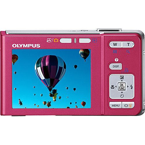 Olympus FE 360 Digital Camera 12MP with 5x Zoom - Compact & Lightweight Pink Camera for Beginners, Travel & Everyday Photography