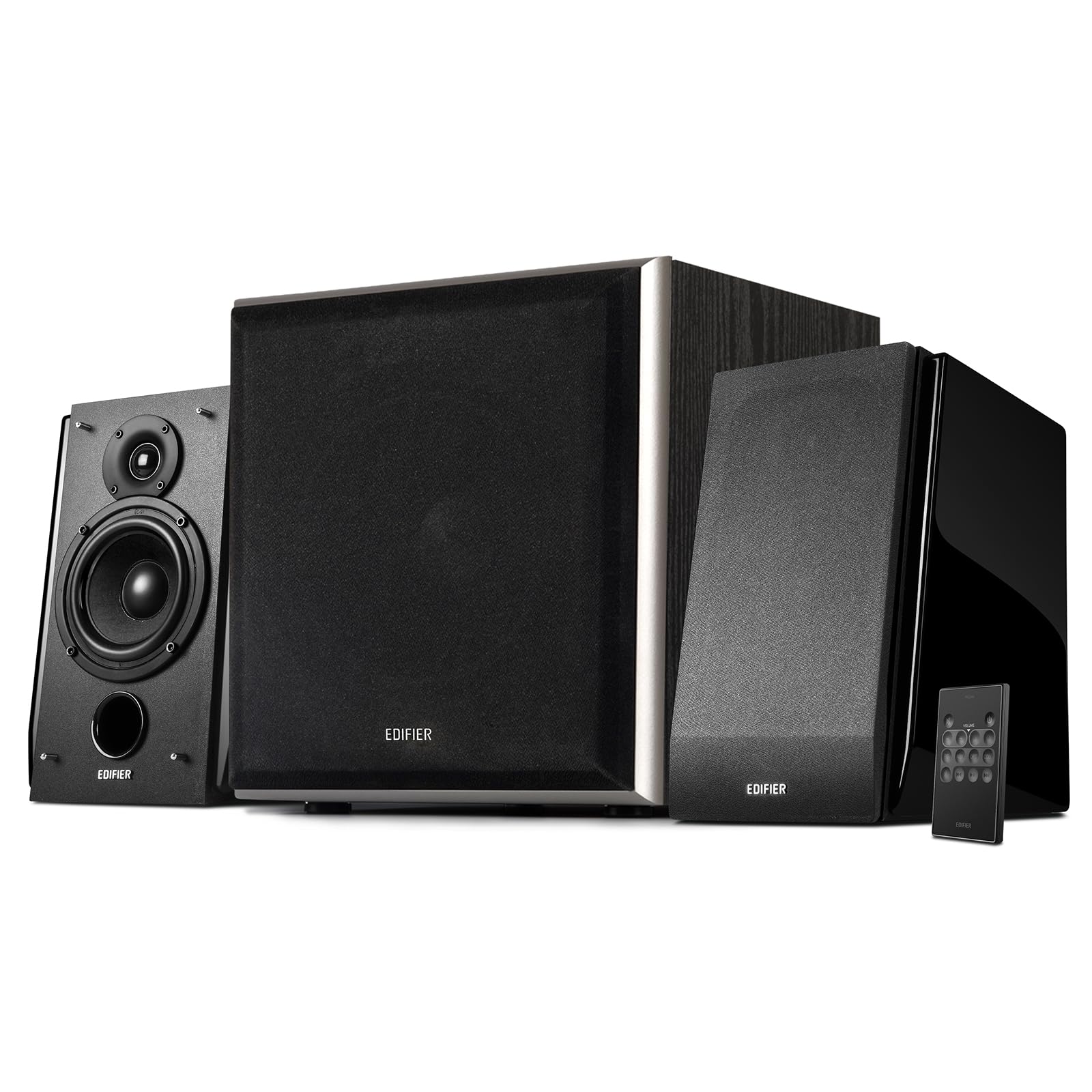 Edifier R1850DB Active Bookshelf Speakers with T5 Powered Subwoofer - 2.0 Studio Monitor Speaker System with Bluetooth, Optical Input & Line Out for Home Theater, Gaming & Music Listening