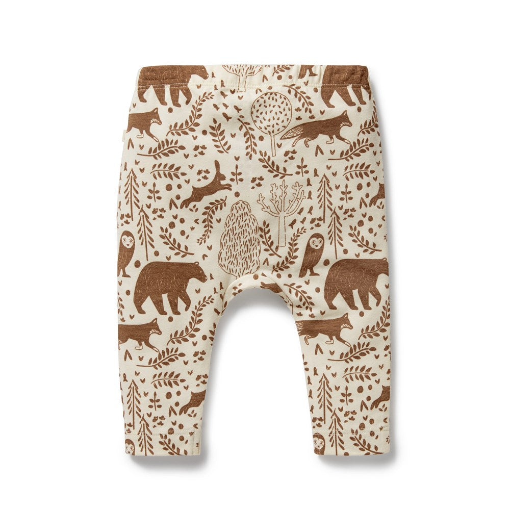 Premium Organic Cotton Winter Forest Print Leggings - Soft, Stretchy & Eco-Friendly for Yoga, Running & Casual Wear