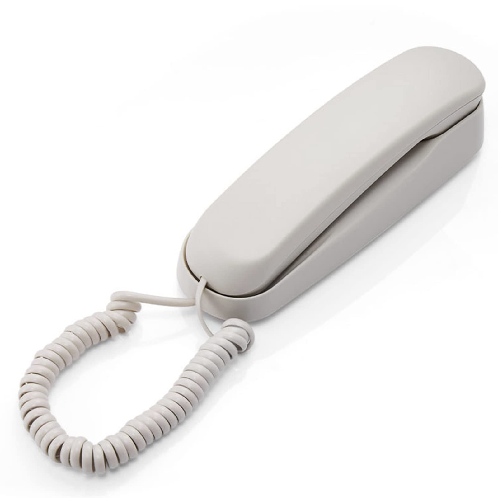 Sangyn Mini Corded Landline Phone with Lighted Keypad - Wall Mountable Desk Telephone for Home, Office & Kitchen - No AC Power Required - Ideal for Elderly & Emergency Use