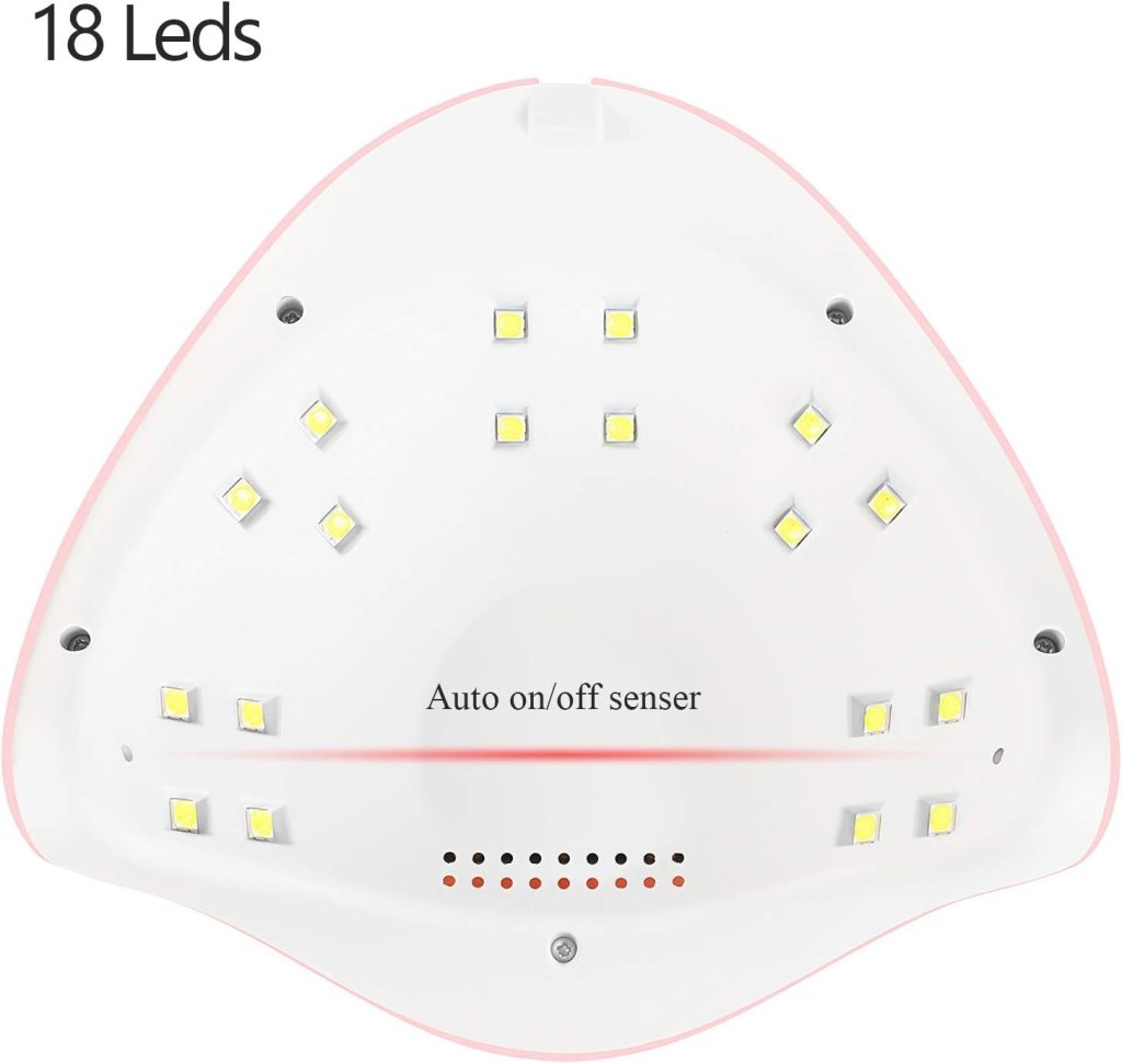 Greenlife 54W UV LED Nail Gel Dryer Lamp - Professional Salon Manicure & Pedicure Light for Fast Curing - Perfect for Home & Salon Nail Art, Gel Polish, Acrylic Nails, and DIY Manicures